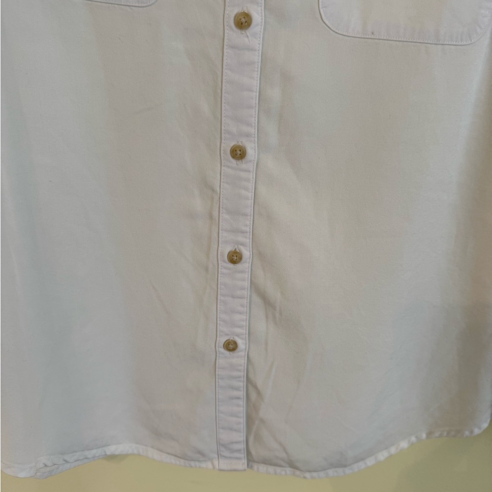 Lucky Brand Classic White Blouse *GOOD USED CONDITION* - Picture 5 of 8